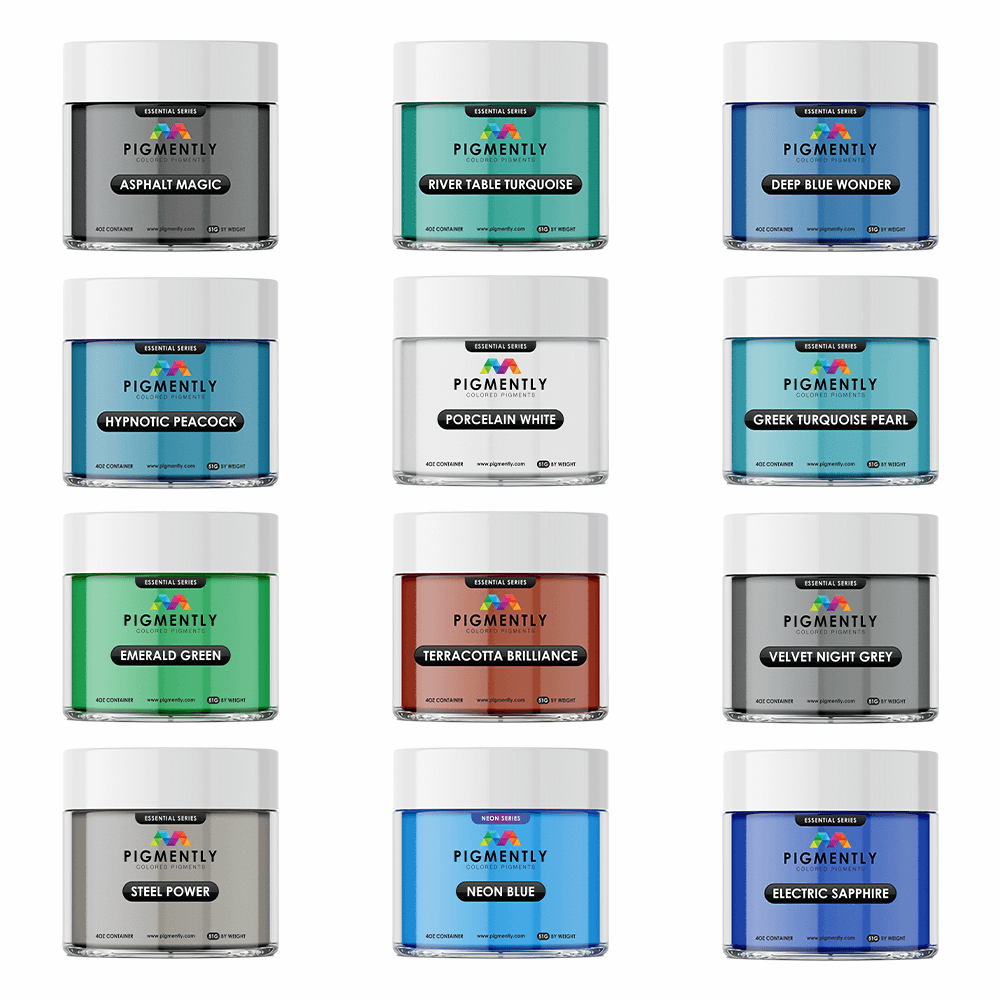 Mica Powder Pigments 12 Bundle Pack - Kool Products