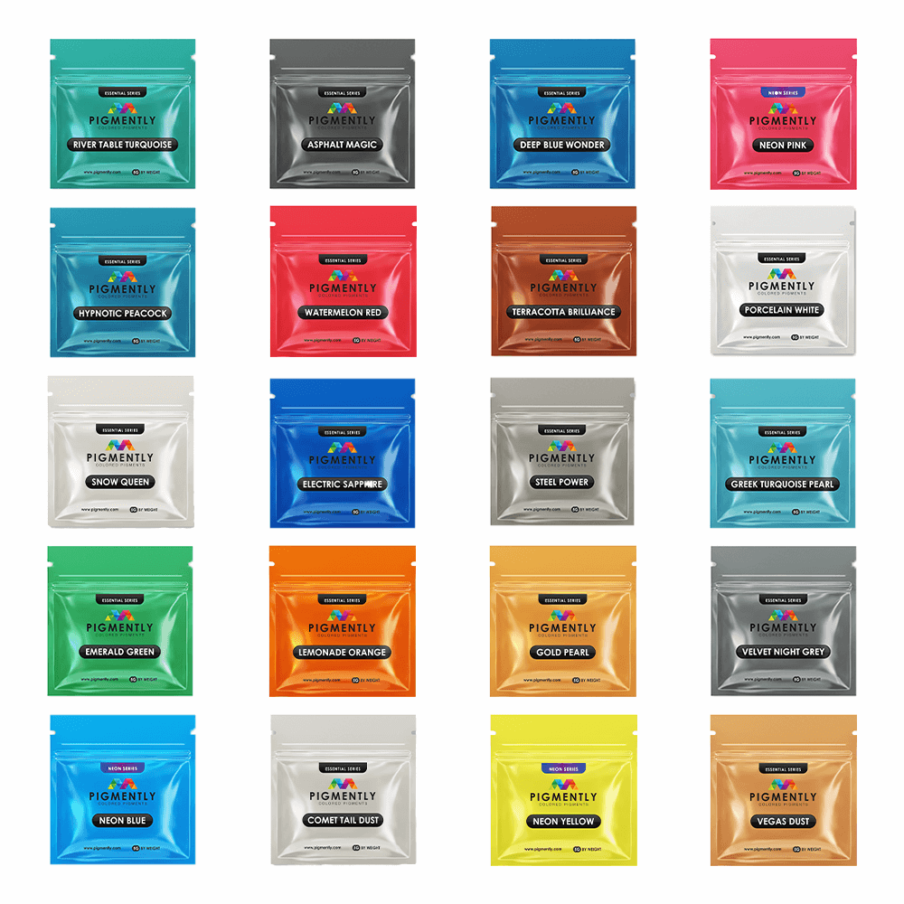 Mica Powder Pigments 20 Bundle Pack - Kool Products
