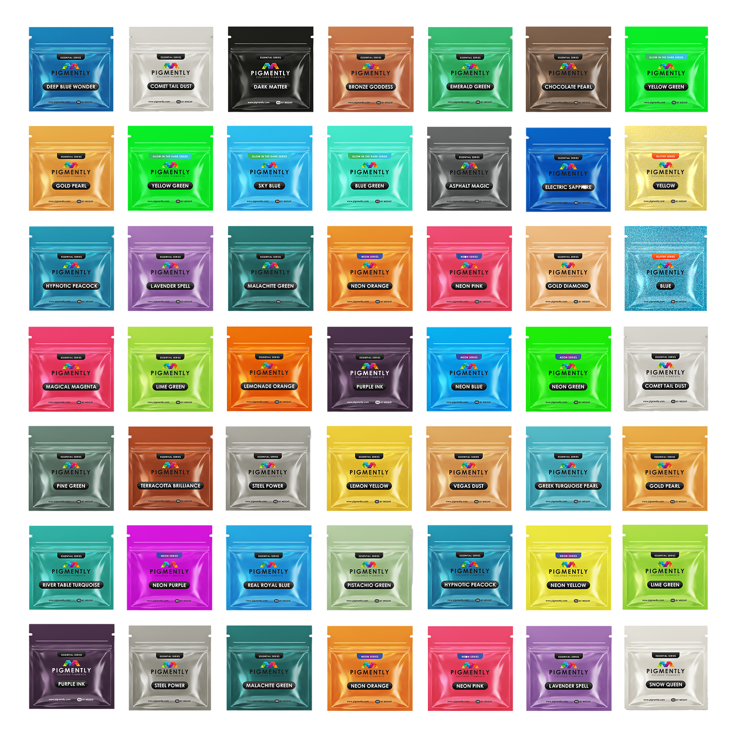 51 Mega Bundle Epoxy Powder Pigments - Kool Products