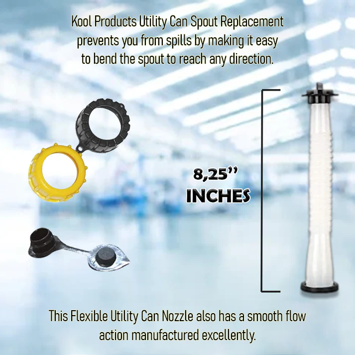 Gas Spout Kit – No Spill, Flexible Pour (3-Pack) - Kool Products