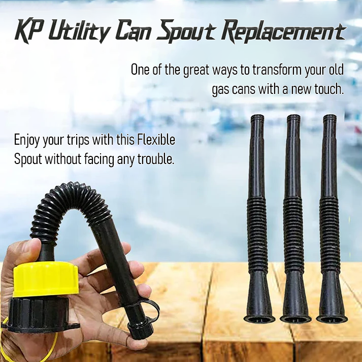 Super Long 11" Flexible Spout with Tons of Accessories - Fits Most Cans & Jugs