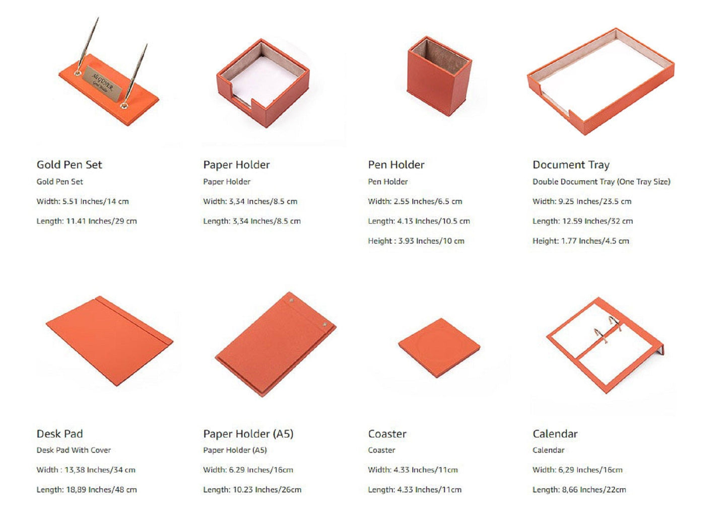 MOOG Leather Desk Set - Single Document Tray- Pink - 10 PCS - Kool Products