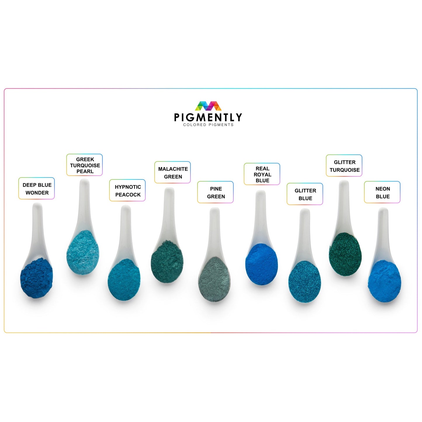 Turquoise Glitter Epoxy Powder Pigment - Kool Products