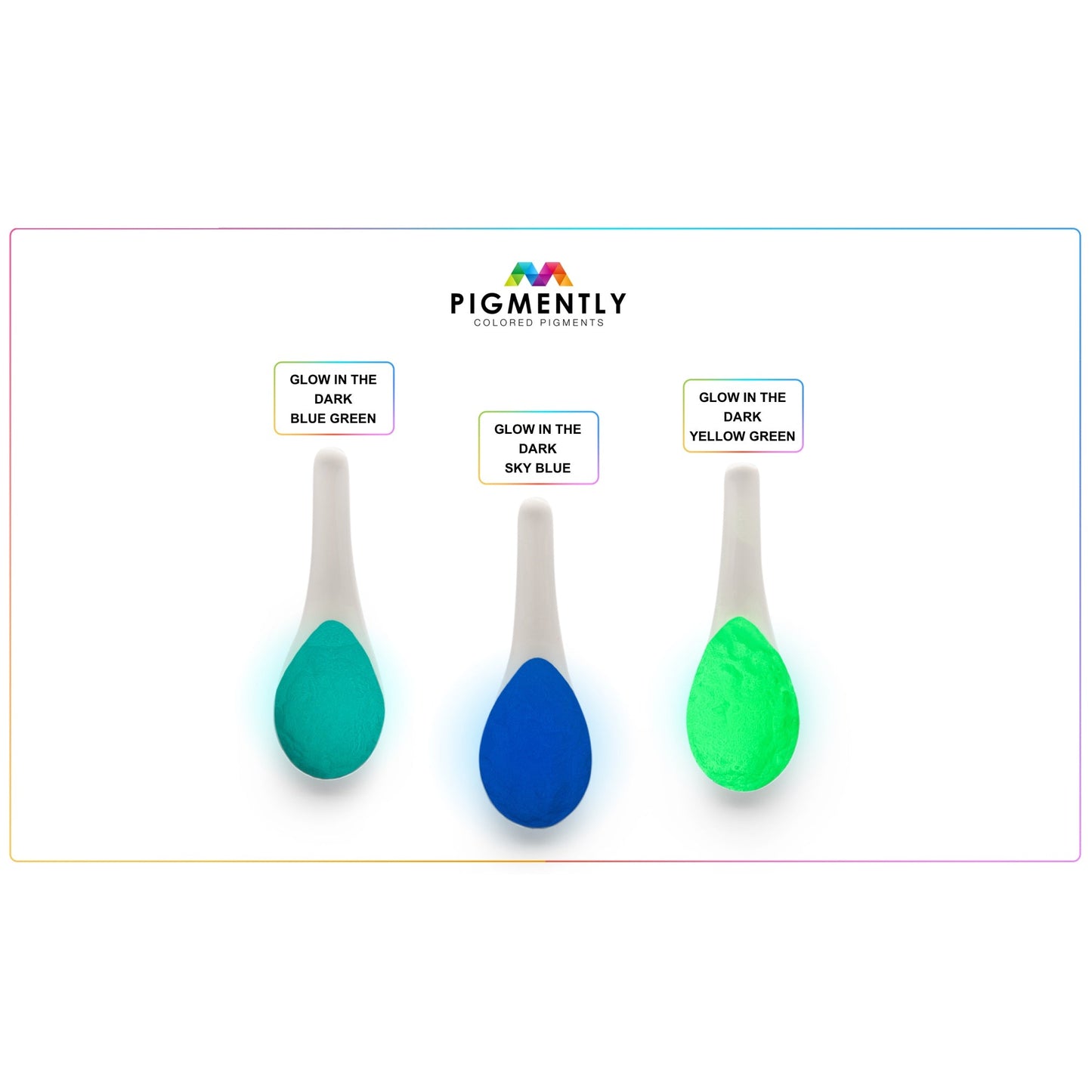 Sky Blue Glow in the Dark Epoxy Powder Pigment - Kool Products