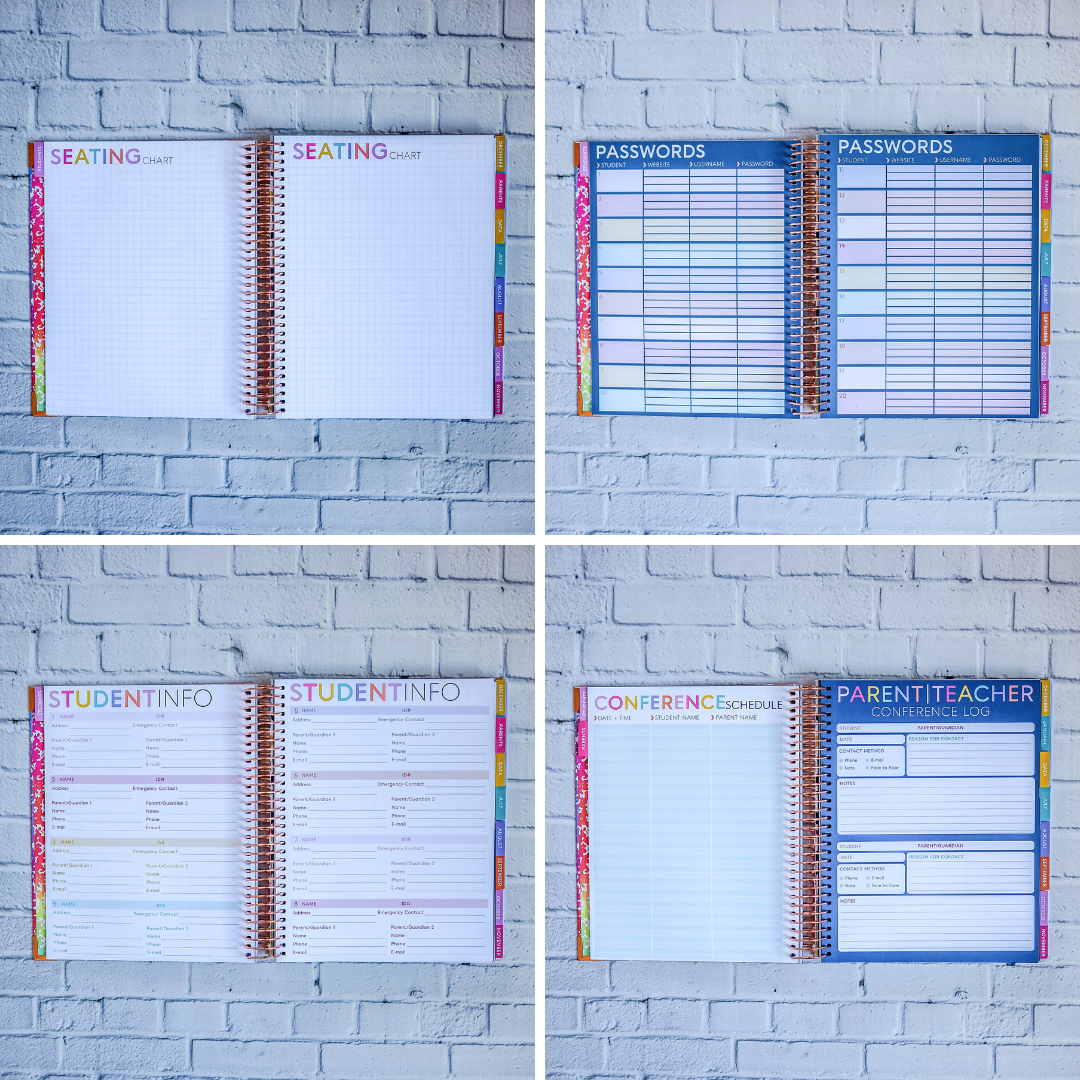 Watercolor Teacher Planner by BERTEAU & Co. - Kool Products