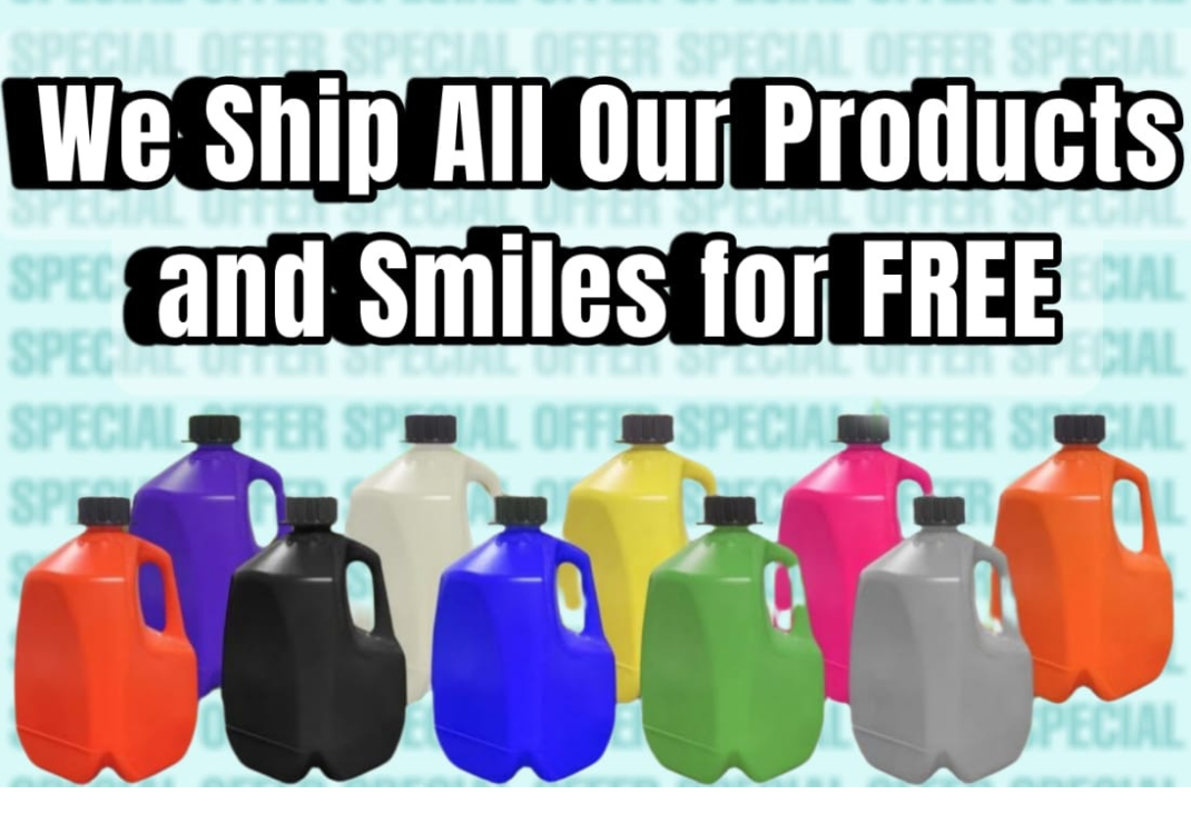 KP KOOL PRODUCTS 1 gallon plastic can - 1 gallon jug - 1 gallon can in your favorite color of choice.