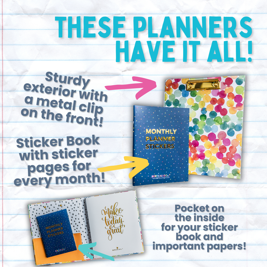 The Go Planner Insert & Sticker Book - Kool Products