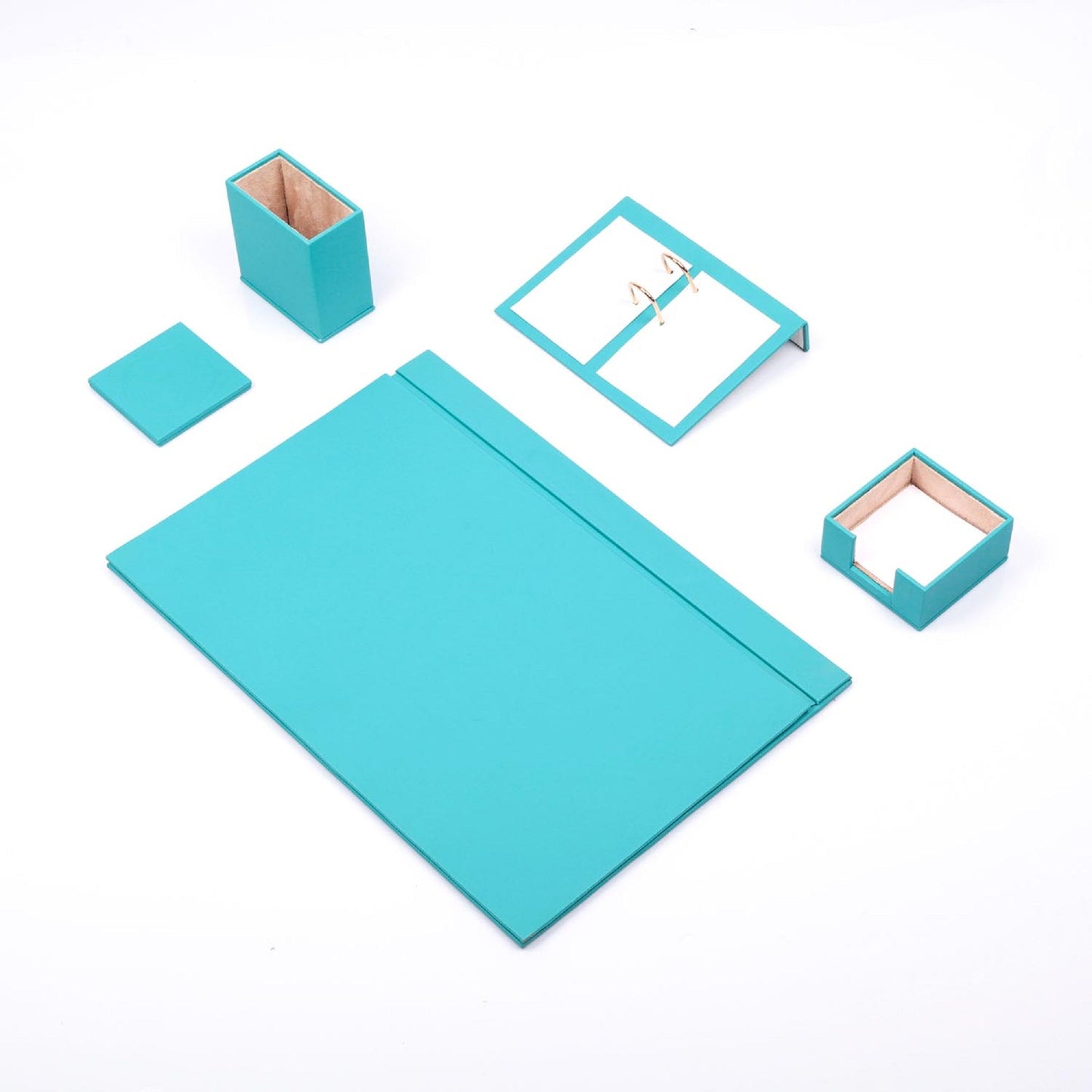 MOOG Leather Desk Set - 5 PCS - Kool Products