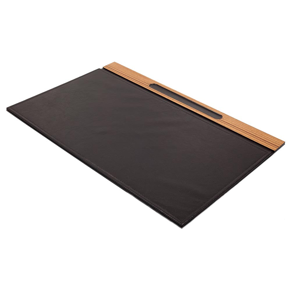 MOOG Zebrona Leather Desk Set-Brown- 11 PCS - Kool Products