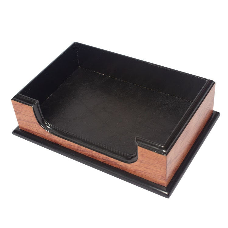 MOOG Prestige Personalized Wooden Brown Desk Set - 8 PCS - Kool Products