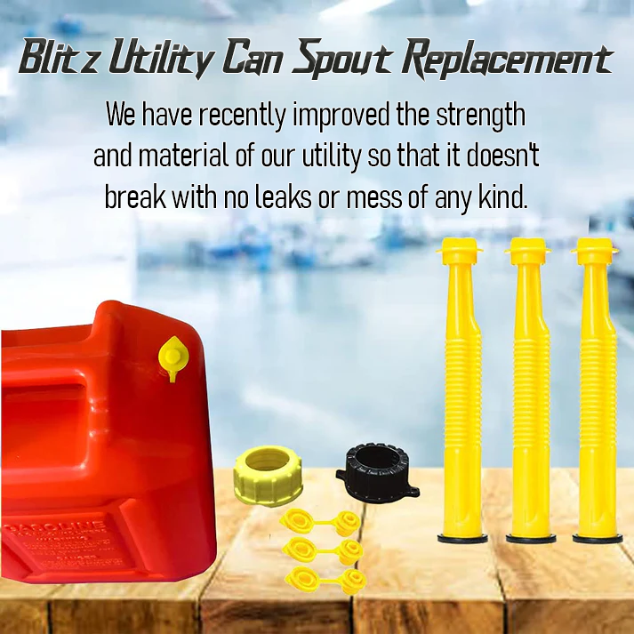 Blitz Spout Caps – Leak-Proof for Utility Cans (4-Pack) - Kool Products