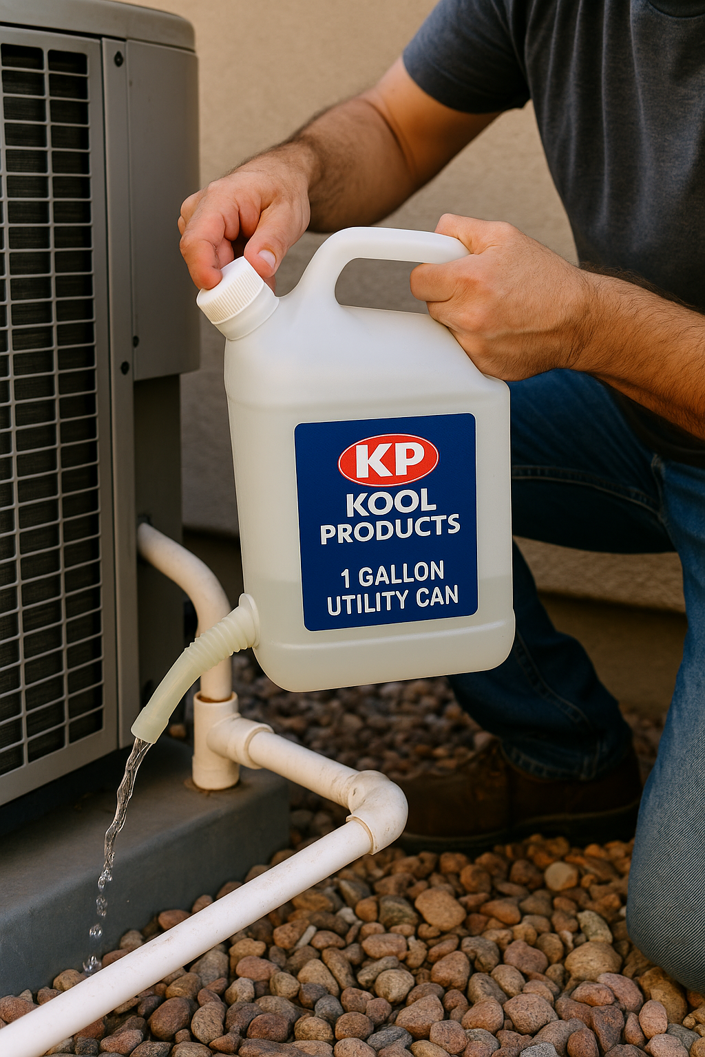 1-Gallon BPA-Free Plastic Utility Jug With Flexible Nozzle - Kool Products