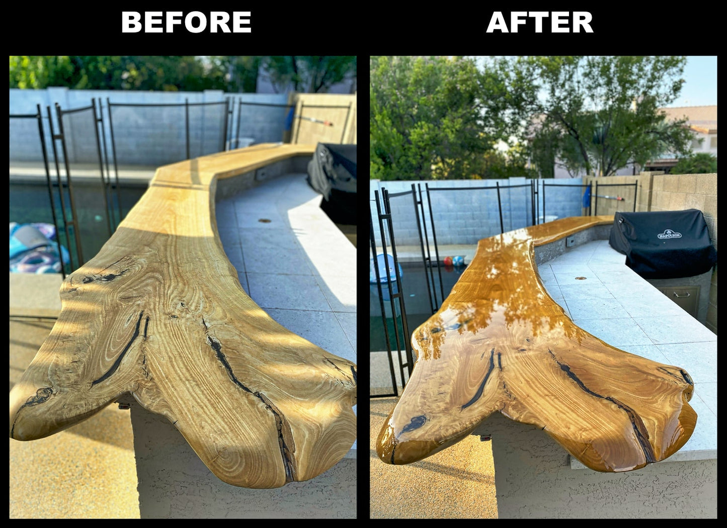 Bar Top and Table Top Clear Epoxy Resin 3 Gallons - Kool Products