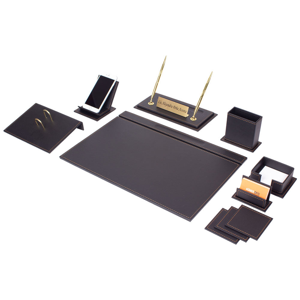 MOOG Luxury Desk Set-12 Accessories -Green- 12 PCS - Kool Products