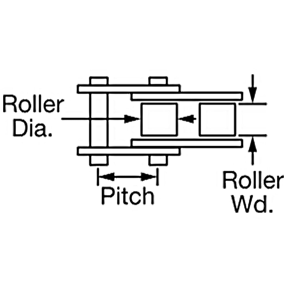#100 - Roller Chain - Kool Products