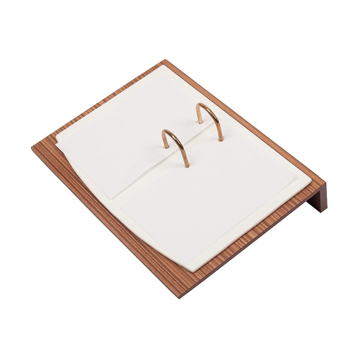 MOOG Star Leather Desk Set -Walnut Wood Combination - Gray -11 PCS - Kool Products