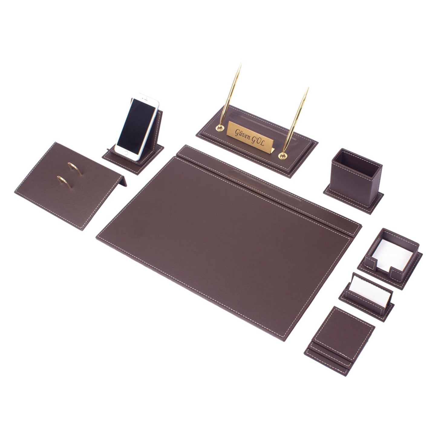 MOOG Luxury Desk Set-12 Accessories -White - 12 PCS - Kool Products