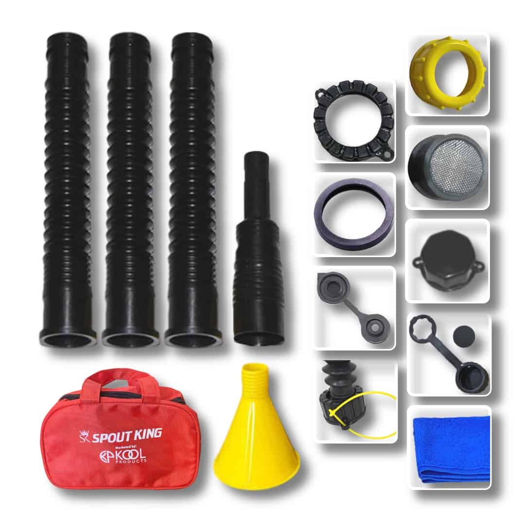 Utility Can Spout Kit in Carry Bag - Full Accessories Set, $18.49, Free Shipping - Kool Products