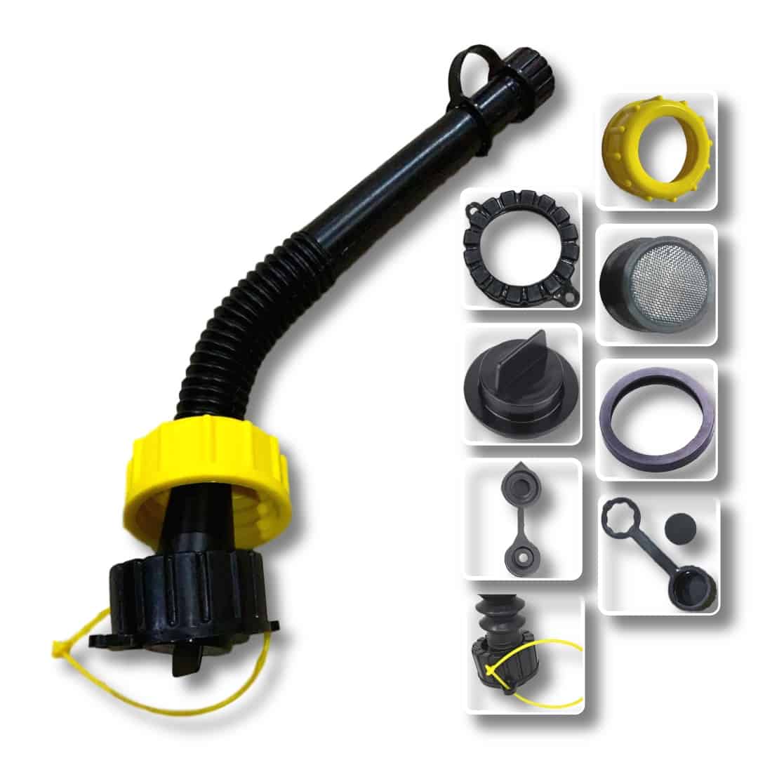 11" Flexible Spout with Accessories - Fits Most Cans & Jugs - Kool Products - Free Shipping