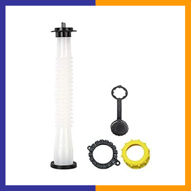 Plastic nozzle pipe with attached hex nut, designed for secure fastening and precise fluid or gas flow control in various applications.