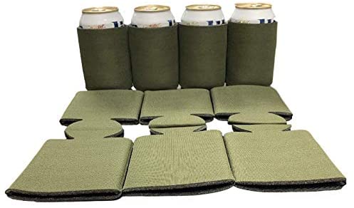 Blank Beer Can Cooler Sleeves, Plain Collapsible Soda Cover Coolies 7.99 free shipping