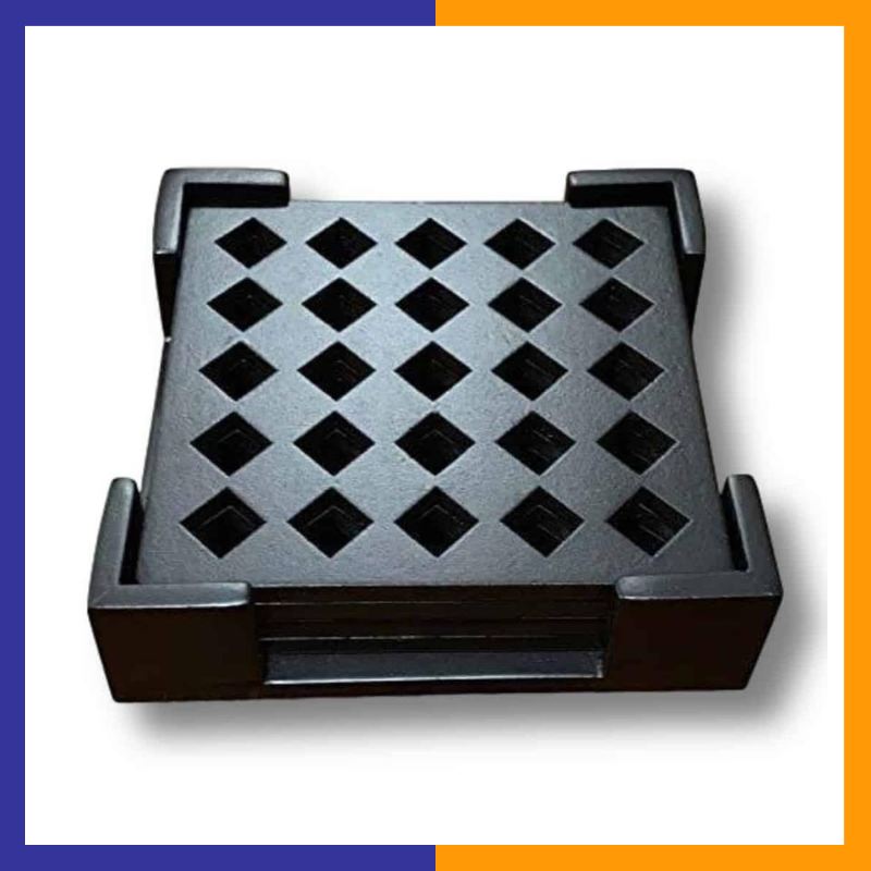 Wooden Coasters Set of 4 - Laser Cut Design With 1 Free US Flag Magnet 8.99 freeshipping - Kool Products