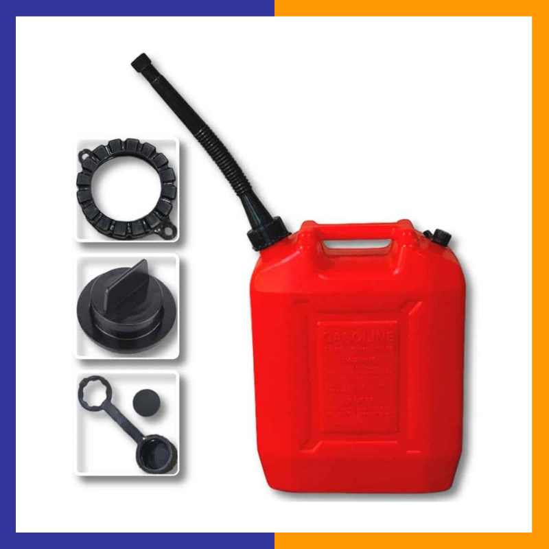 2.6 Gallon Utility Can with One Long Black with Stainless Steel Filter - Red (10 L) 29.99 freeshipping - Kool Products