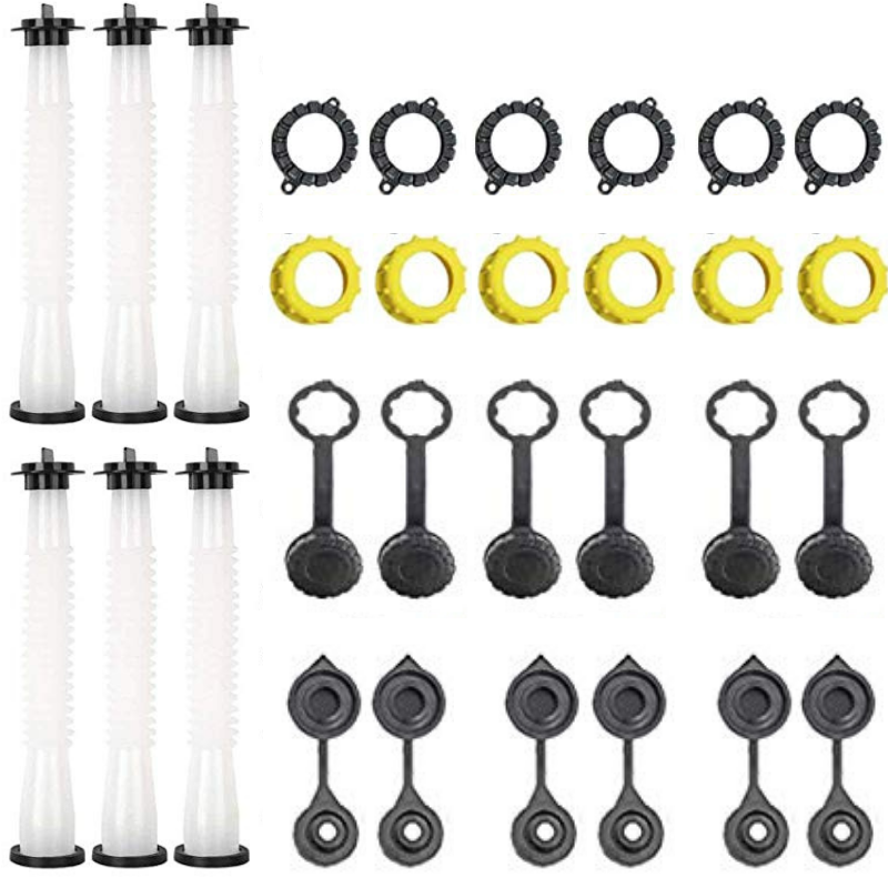 (6 Pack) Quality Utility Can Spout with Gasket, Cap, Stopper and Rear Vent Cap 34.99 freeshipping - Kool Products