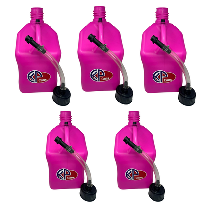 KP Cans 5.5 Gallon Square Racing Fuel Can with Flexible Hose & Cap - Kool Products