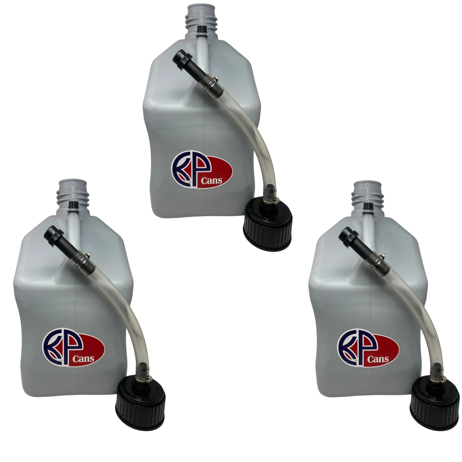 KP Cans 5.5 Gallon Square Racing Fuel Can with Flexible Hose & Cap - Kool Products