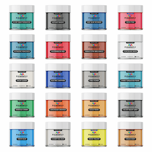 Mica Powder Pigments 20 Bundle Pack - Kool Products