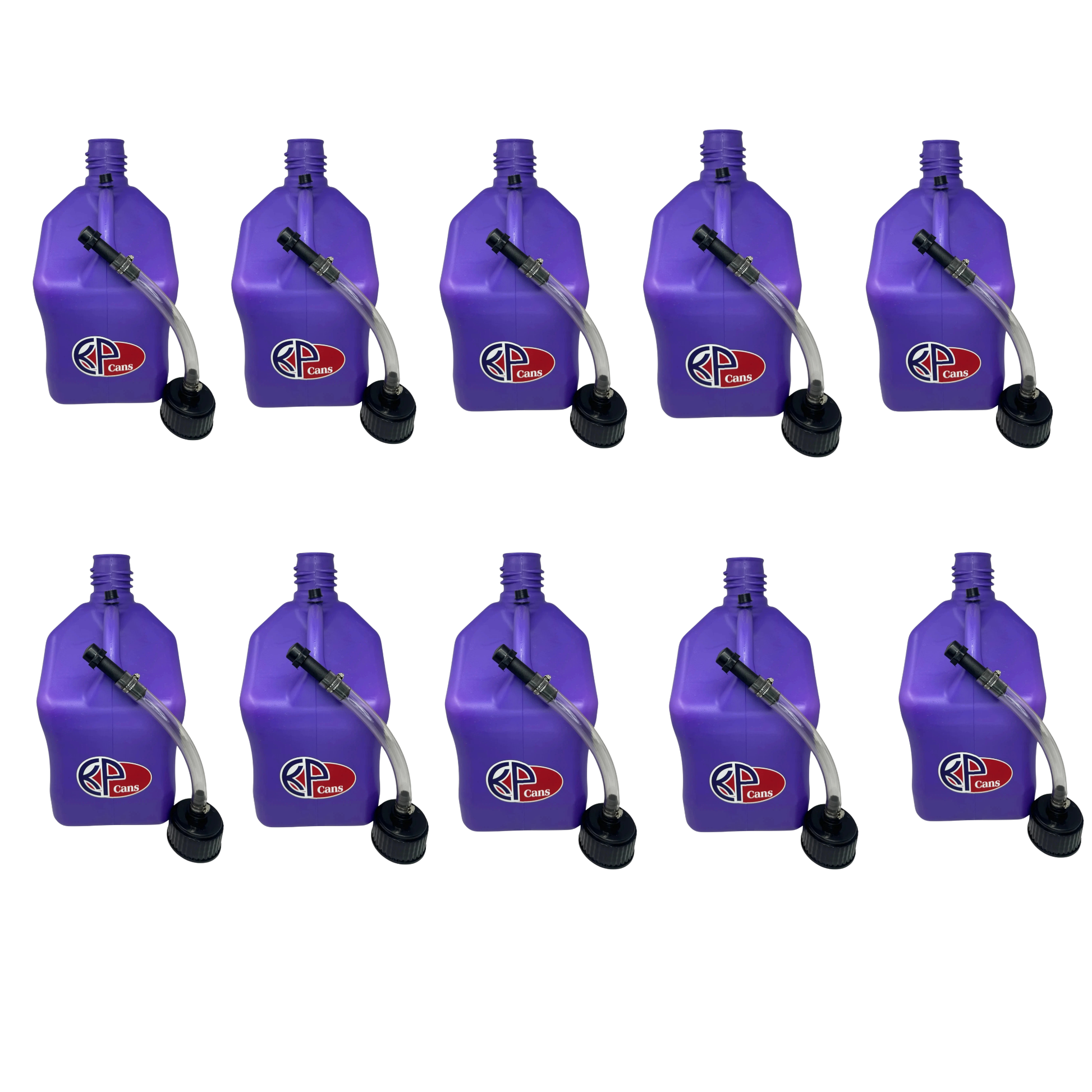 KP Cans 5.5 Gallon Square Racing Fuel Can with Flexible Hose & Cap - Kool Products