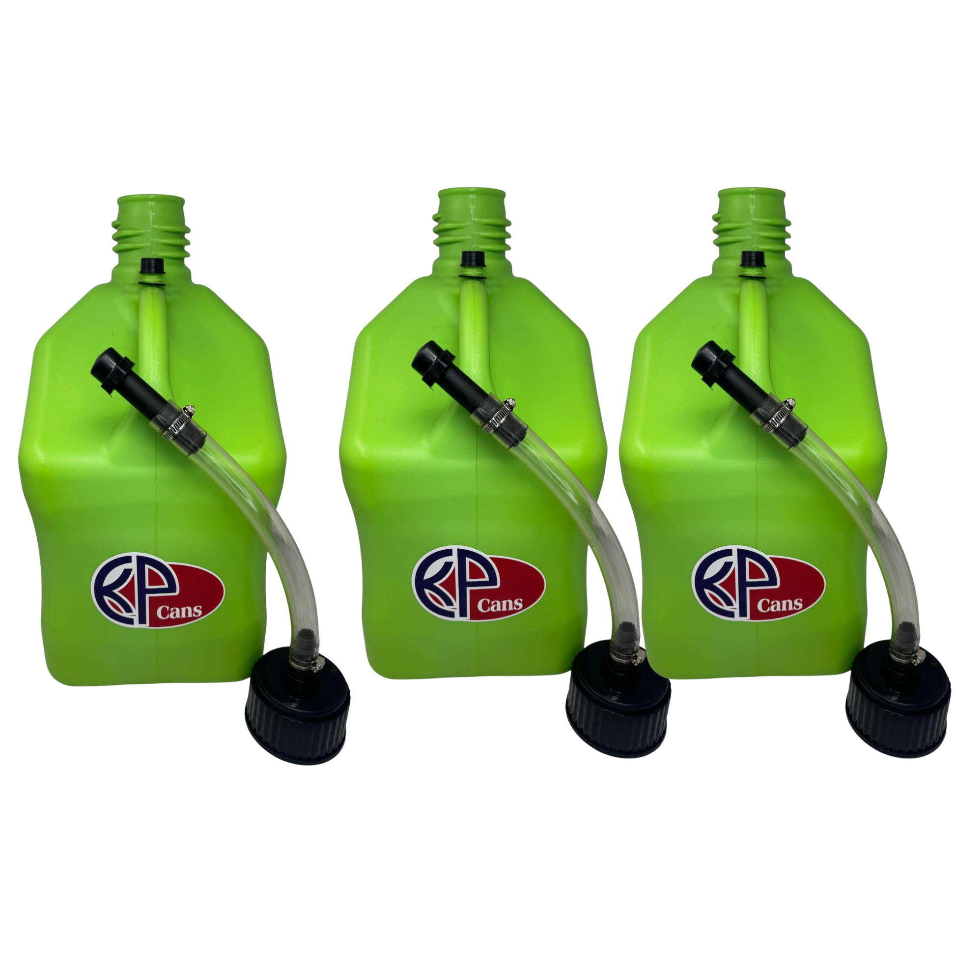 KP Cans 5.5 Gallon Square Racing Fuel Can with Flexible Hose & Cap - Kool Products