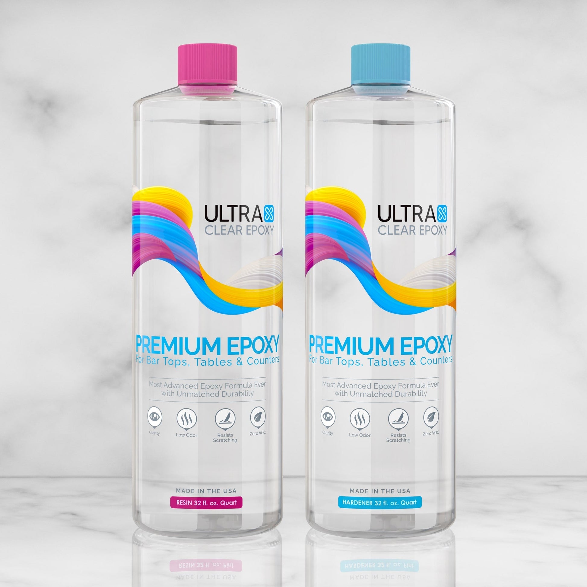 Bar Top and Table Top Clear Epoxy Resin 2 Quarts - Kool Products