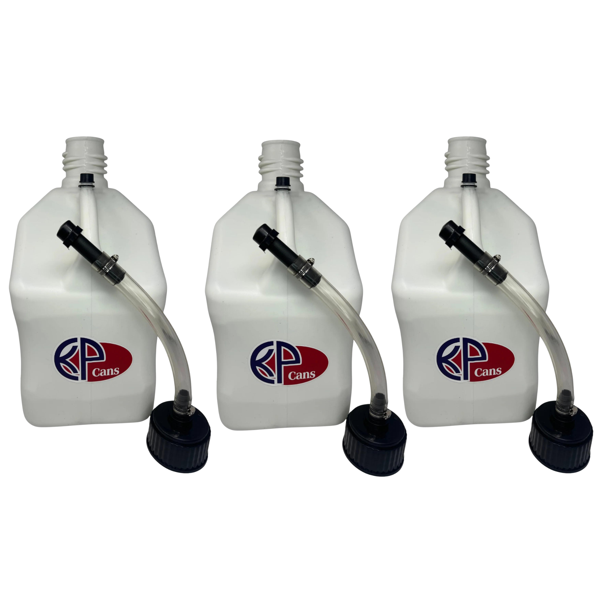 KP Cans 5.5 Gallon Square Racing Fuel Can with Flexible Hose & Cap - Kool Products