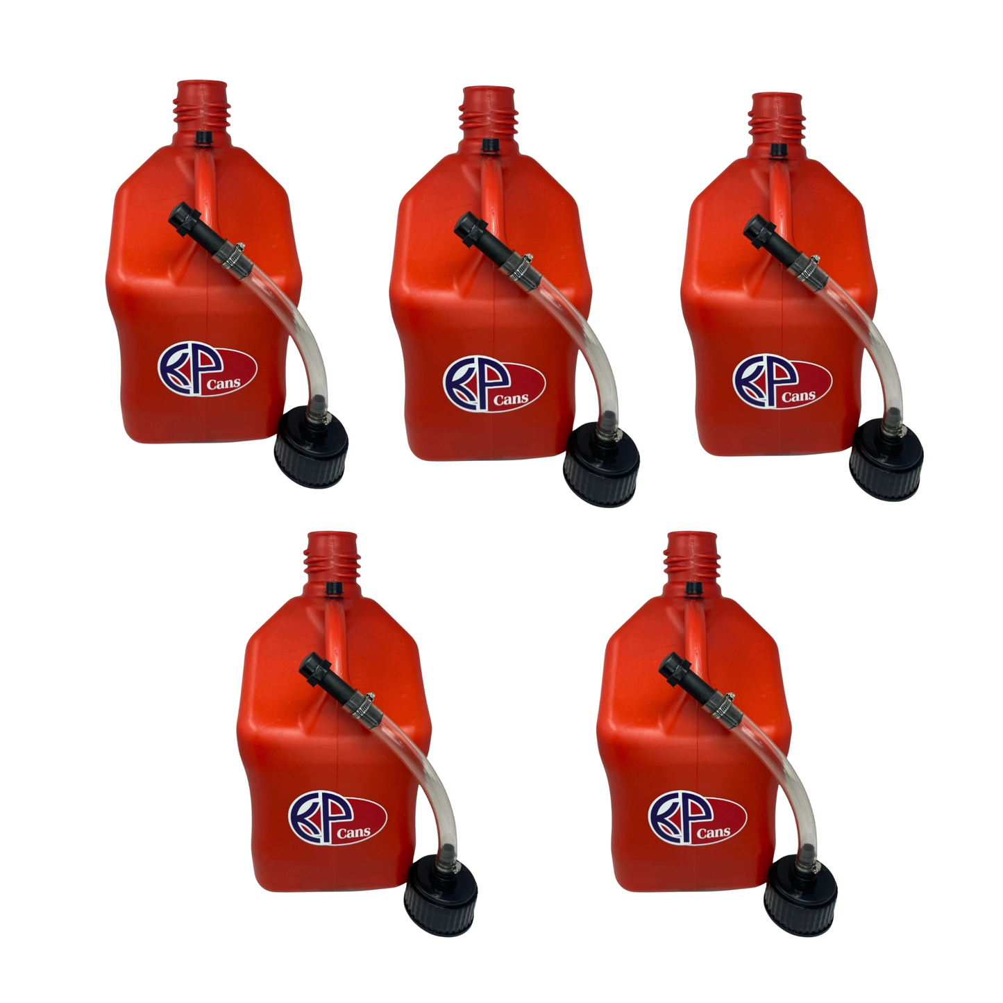 KP Cans 5.5 Gallon Square Racing Fuel Can with Flexible Hose & Cap - Kool Products