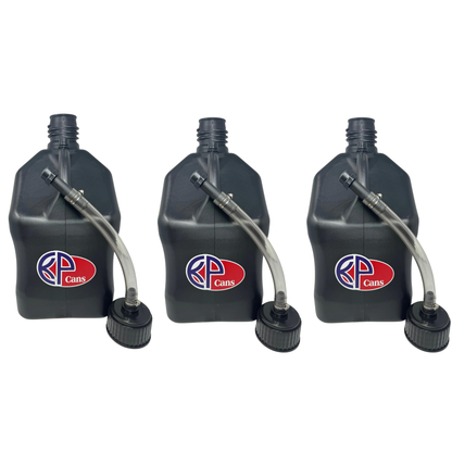 KP Cans 5.5 Gallon Square Racing Fuel Can with Flexible Hose & Cap - Kool Products