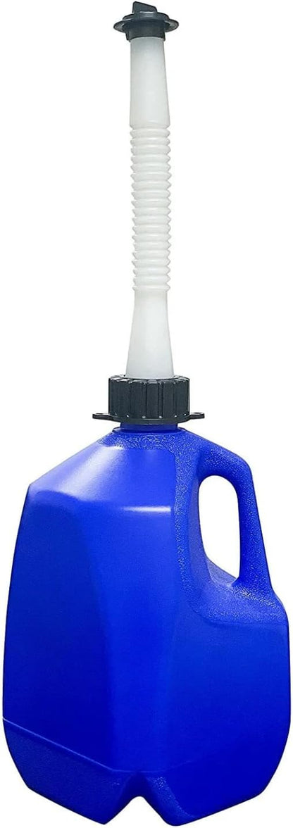 1-Gallon BPA-Free Plastic Utility Jug With Flexible Nozzle