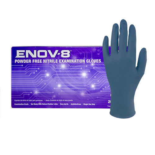 ENOV-8® Nitrile Exam Glove, Sensitive Skin, PF, 3.5 mil - Kool Products