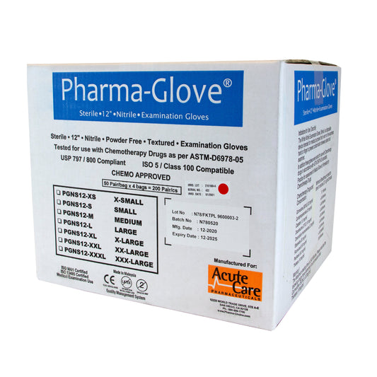 Pharma-Glove™ Sterile Nitrile 12" Exam Chemo Rated, ASTM Tested - Kool Products