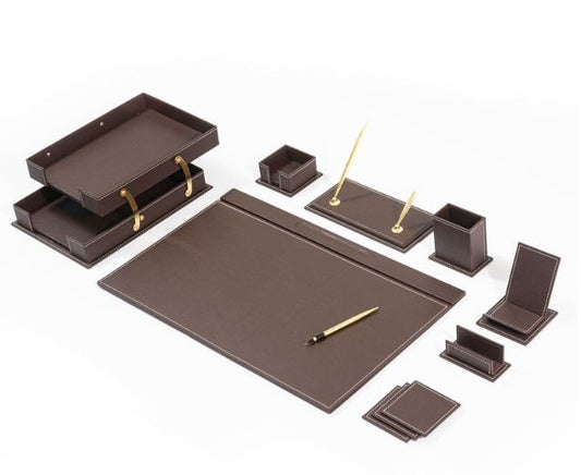 MOOG Classic Desk Organizer - Brown - 12 PCS - Kool Products