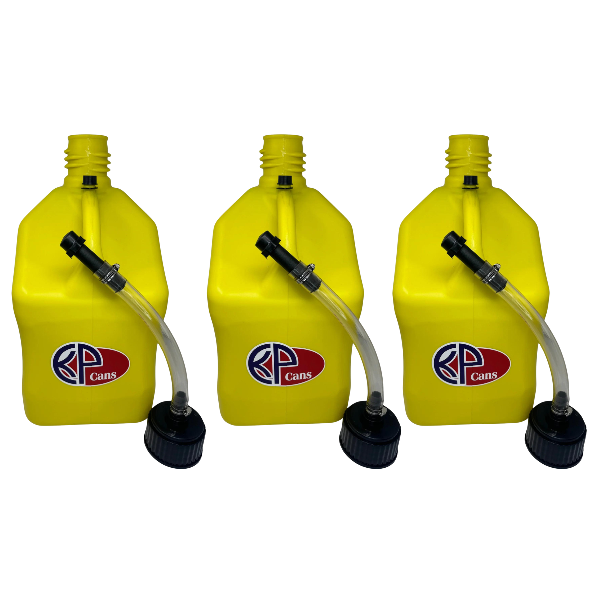 KP Cans 5.5 Gallon Square Racing Fuel Can with Flexible Hose & Cap - Kool Products