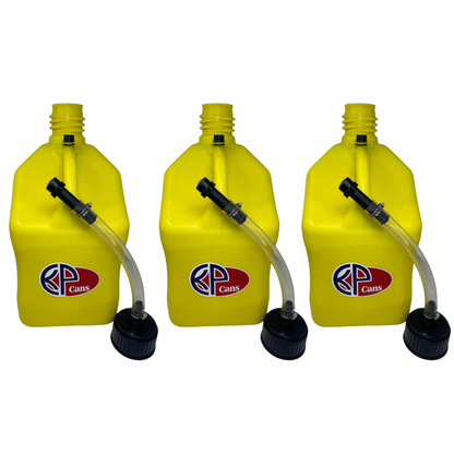 KP Cans 5.5 Gallon Square Racing Fuel Can with Flexible Hose & Cap - Kool Products