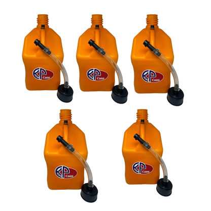 KP Cans 5.5 Gallon Square Racing Fuel Can with Flexible Hose & Cap - Kool Products