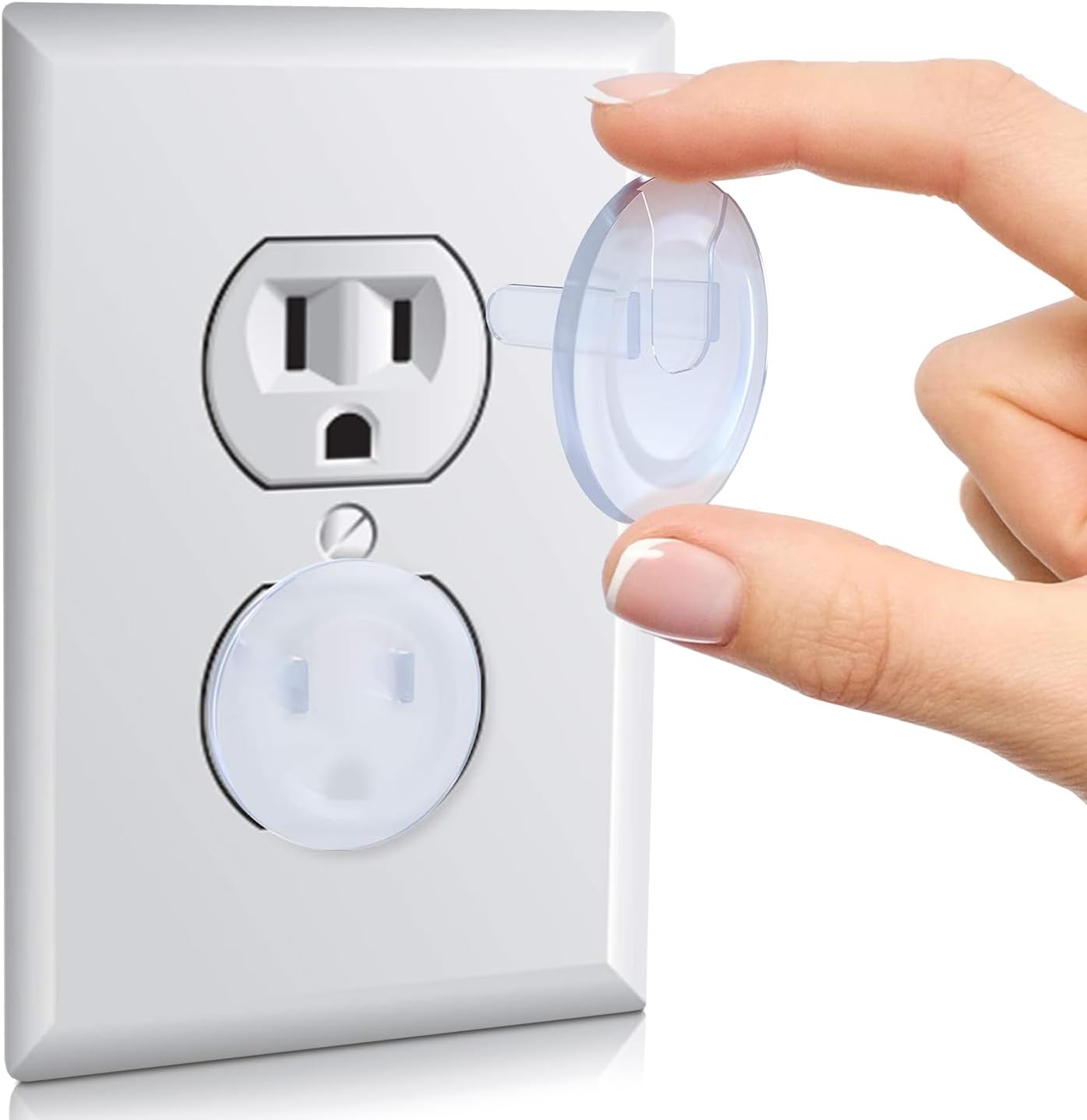 Outlet Plug Covers (40 Pack) Clear Child Proof Electrical Protector Safety Caps