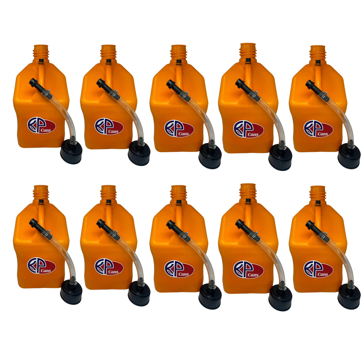 KP Cans 5.5 Gallon Square Racing Fuel Can with Flexible Hose & Cap - Kool Products