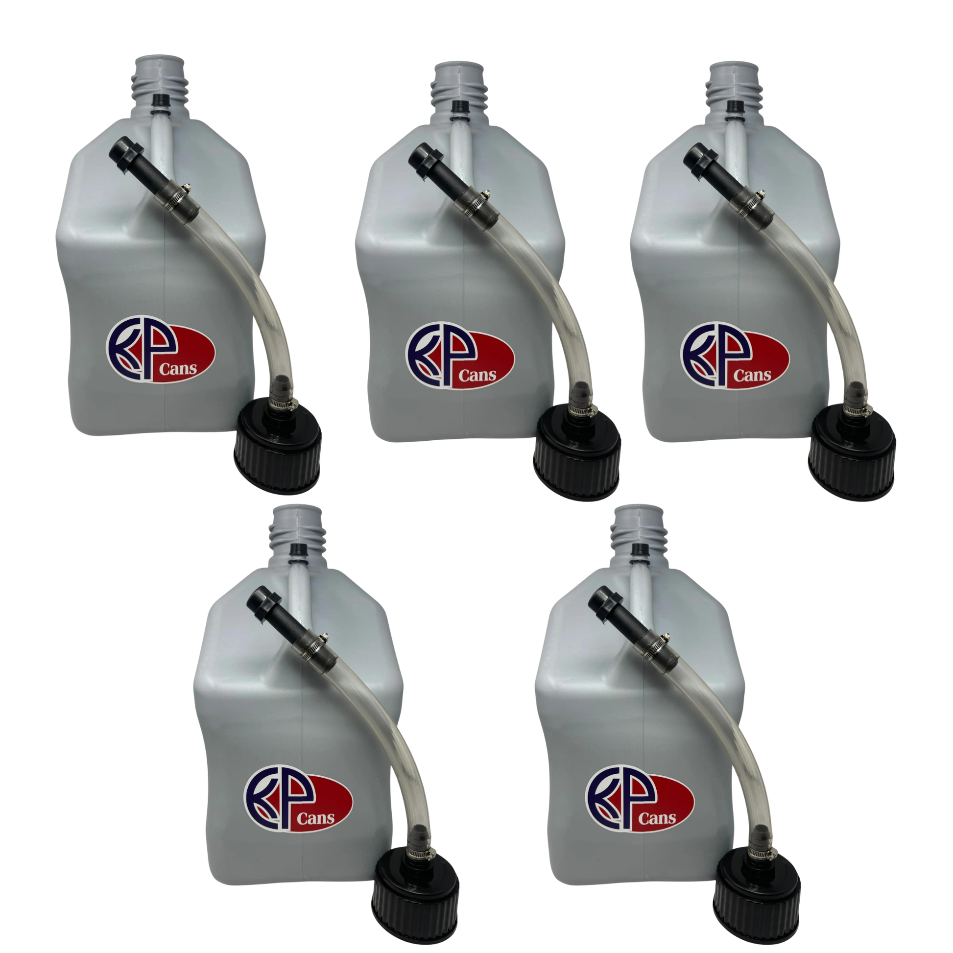 KP Cans 5.5 Gallon Square Racing Fuel Can with Flexible Hose & Cap - Kool Products