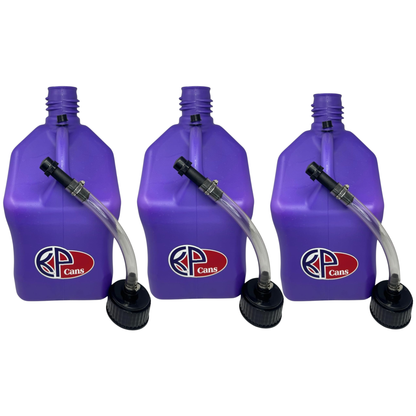 KP Cans 5.5 Gallon Square Racing Fuel Can with Flexible Hose & Cap - Kool Products