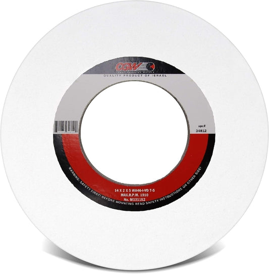 CGW Abrasives 34812 14X2X5 T5 WA46-I-VD qty of 1 - Kool Products
