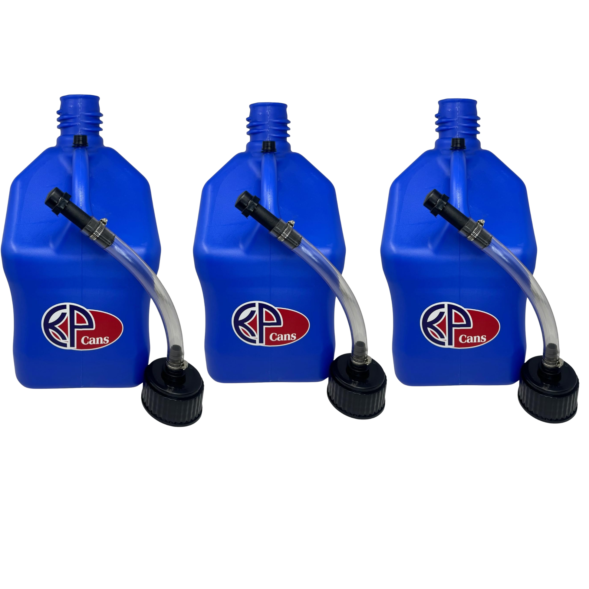 KP Cans 5.5 Gallon Square Racing Fuel Can with Flexible Hose & Cap - Kool Products